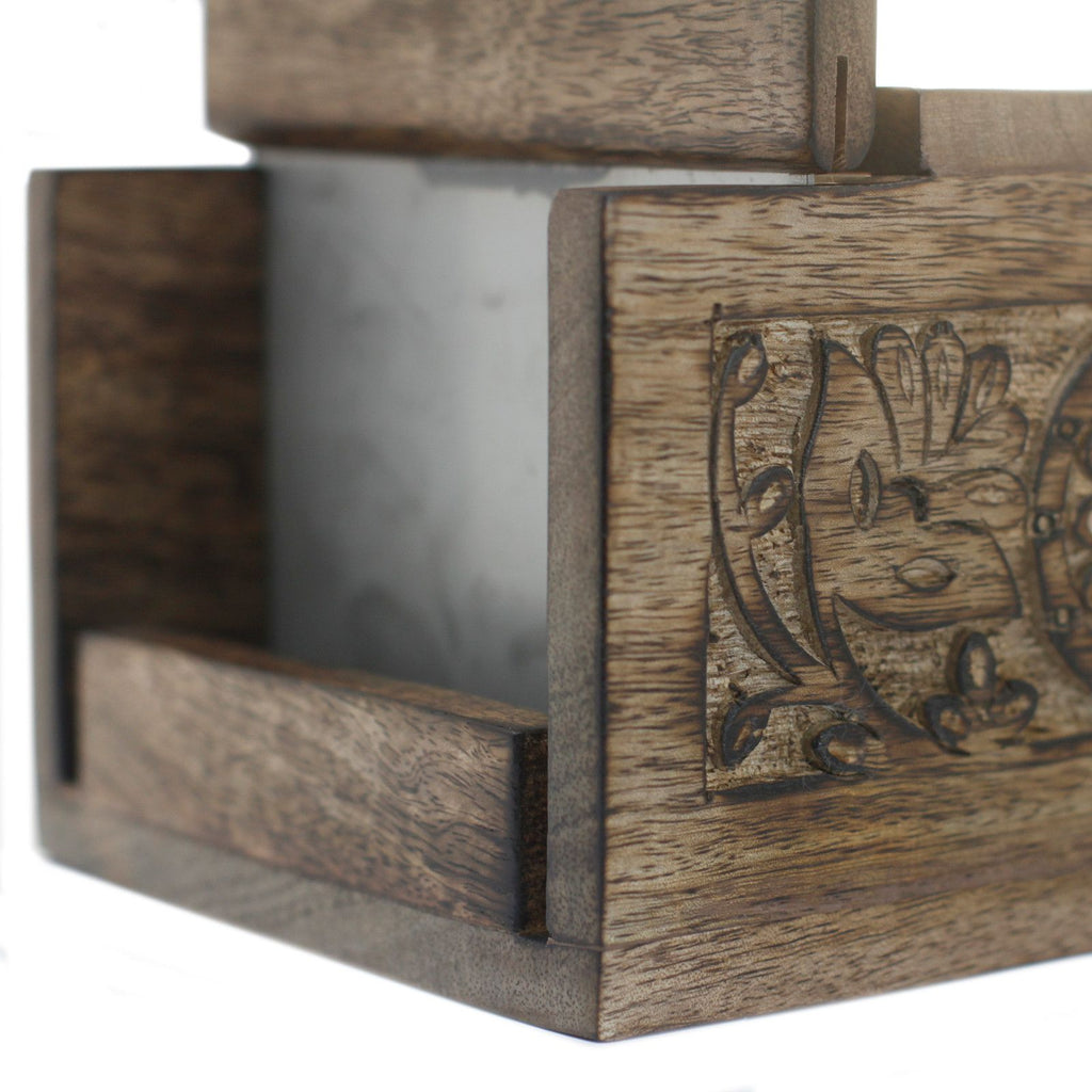 Antique-Style Mango Wood Soap Loaf Cutter