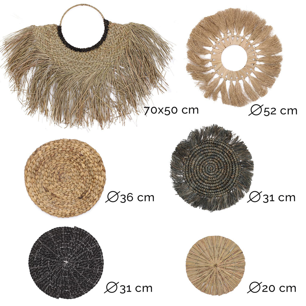 Set of Six Star Motif Wall Art Discs, 70 cm – view 2