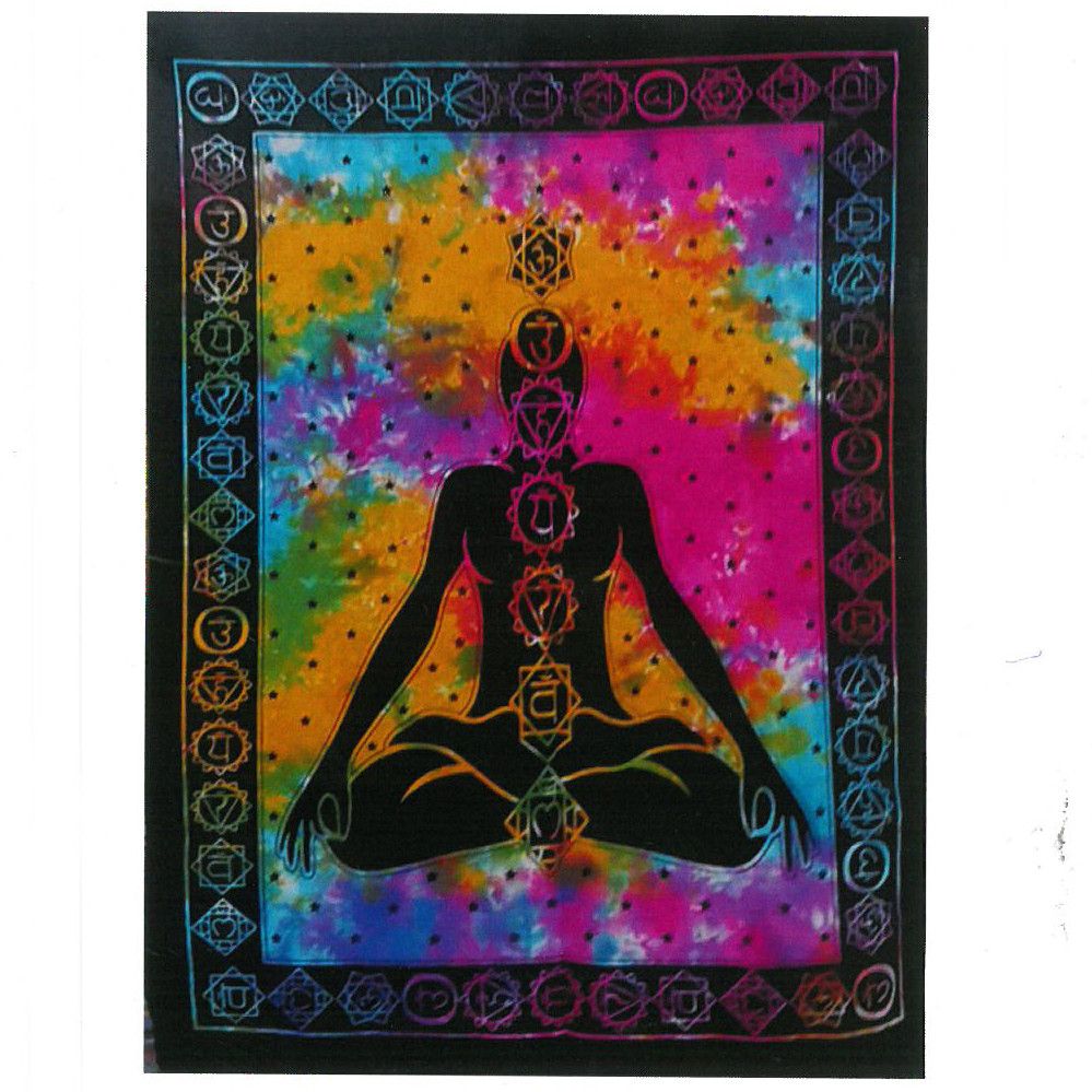 Cotton Wall Art (78x112cm) - Chakra Buddha