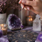 Faceted Gemstone Pendulum - Amethyst – view 3