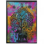 Cotton Wall Art (78x112cm) - Elephant Tree – view 2