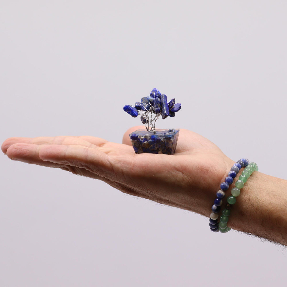 Mini Gemstone Tree on Orgonite Base, Sodalite – view 3