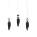 Secret Cavity Pendulum - Amethyst, Silver Plated