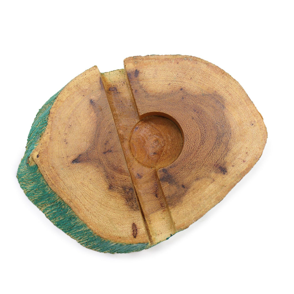 Large Gamal Wood Phone Holder - Greenwash – view 3