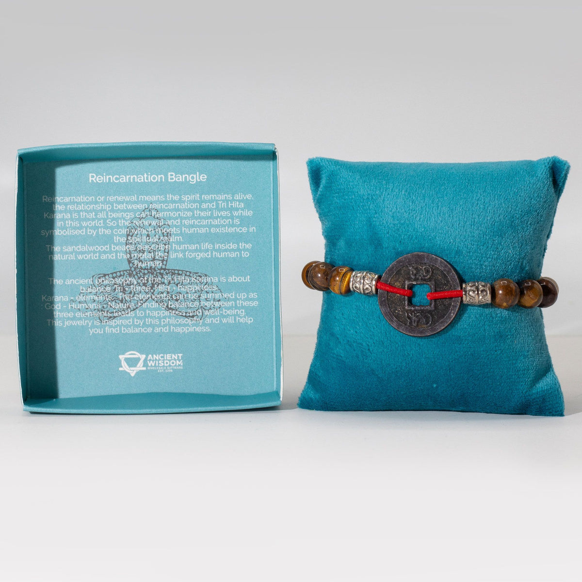 Tri Hita Karana Bangle - Reincarnation, Bali Bracelet – view 2