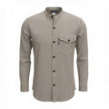 Nomad Sari Grandad Shirt - Grey Stone - Large