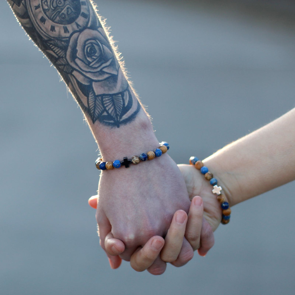 Loyalty Friendship Bracelet Set - Amazonite & Yellow Jasper – view 8