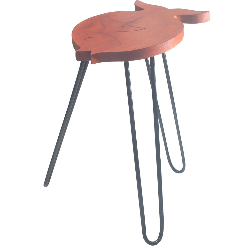 Albasia Wood Fish Stand - Terracotta – view 2