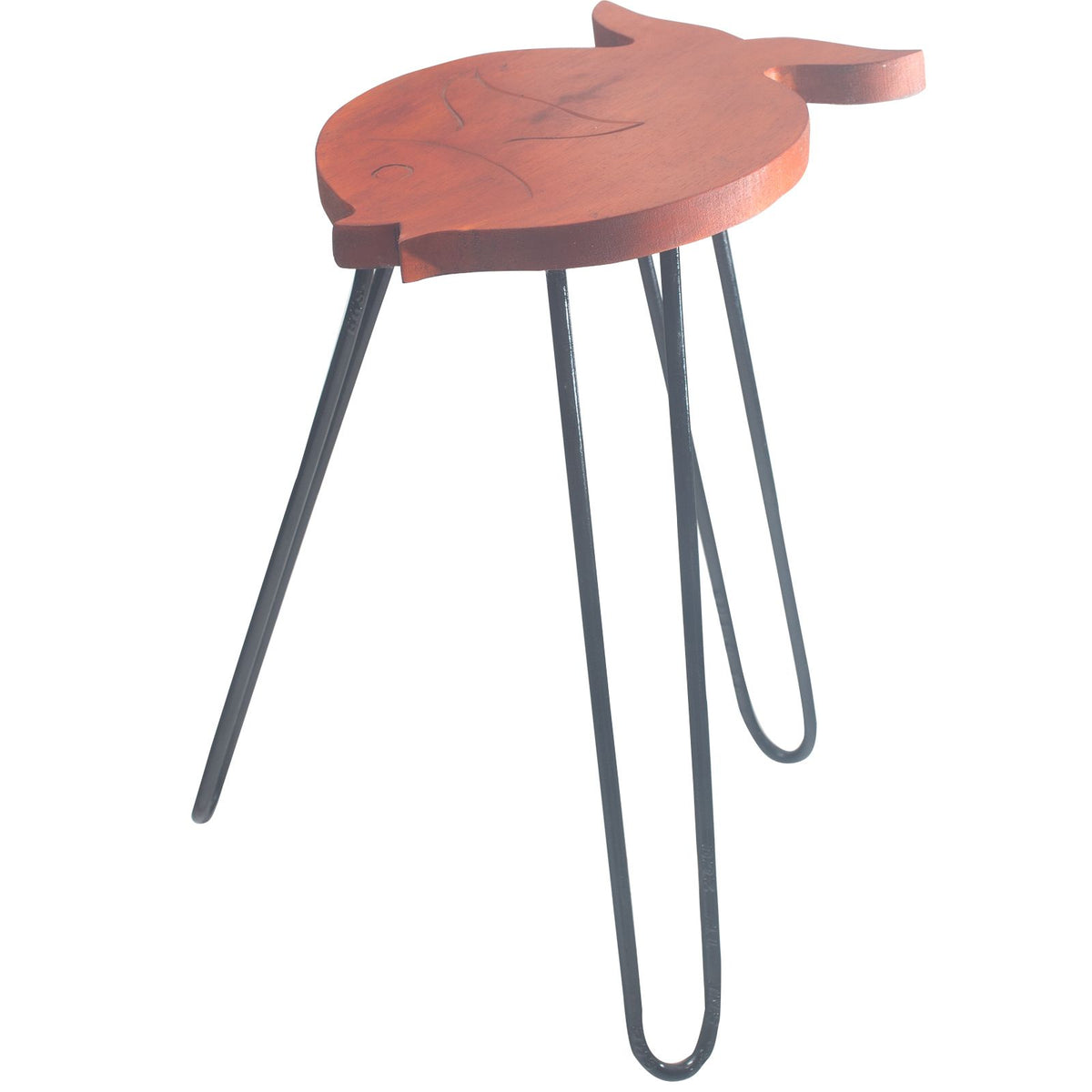 Albasia Wood Fish Stand - Terracotta – view 2