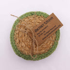 Jute & Cotton Coasters, Olive Border, Set of 4 – view 3