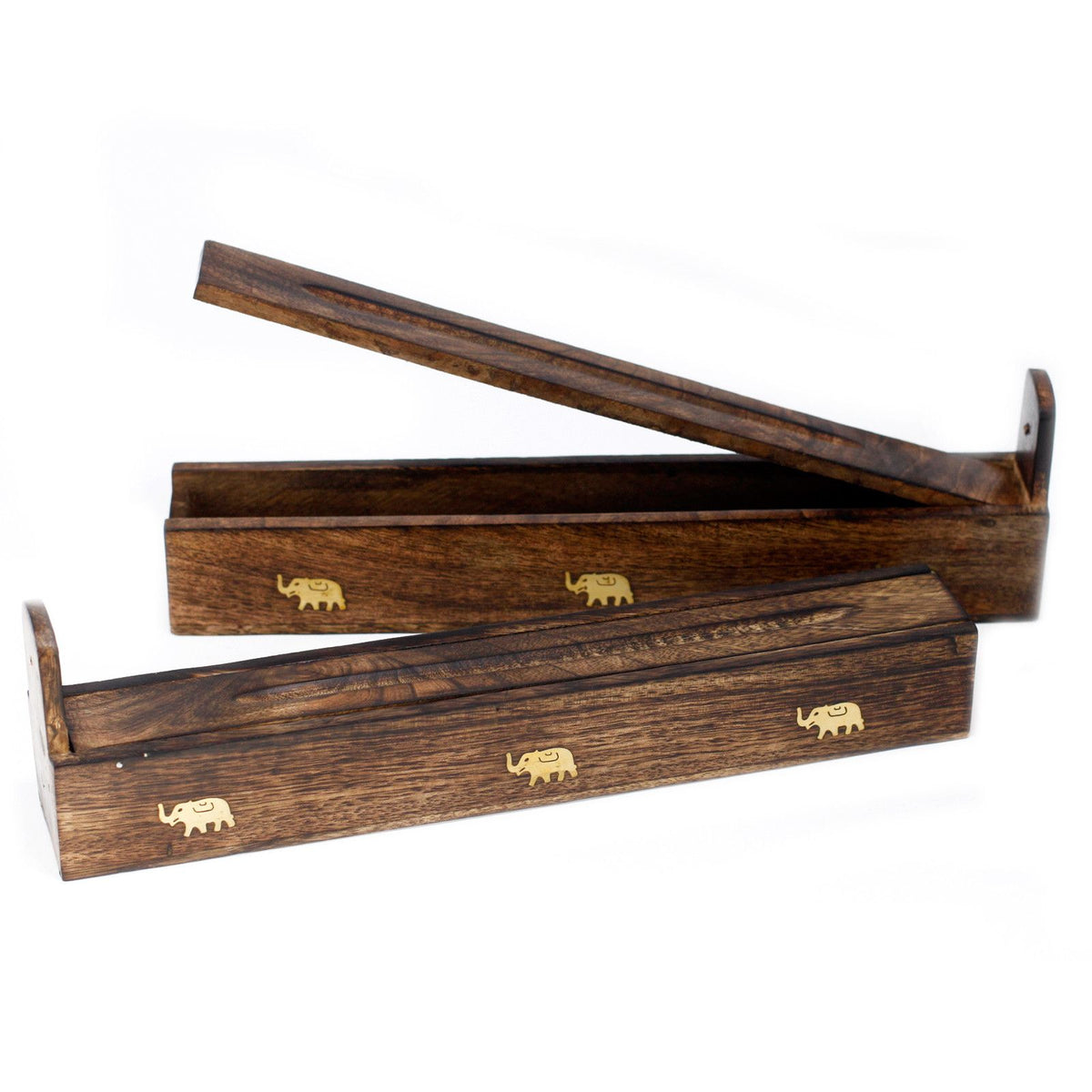 Mango Wood Incense Box - Assorted Carved Designs – view 4