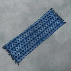 Handmade Indigo Runner - 170x60cm - Heerak Pattern – view 2