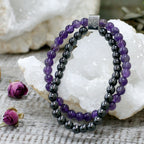 Magnetic Amethyst Gemstone Bracelet