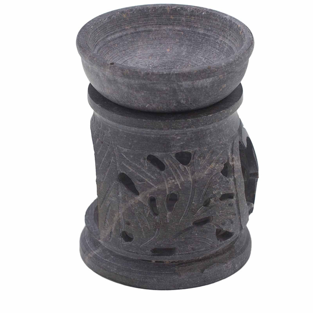 Small Soapstone Oil Burner 8cm - Om Symbol – view 2