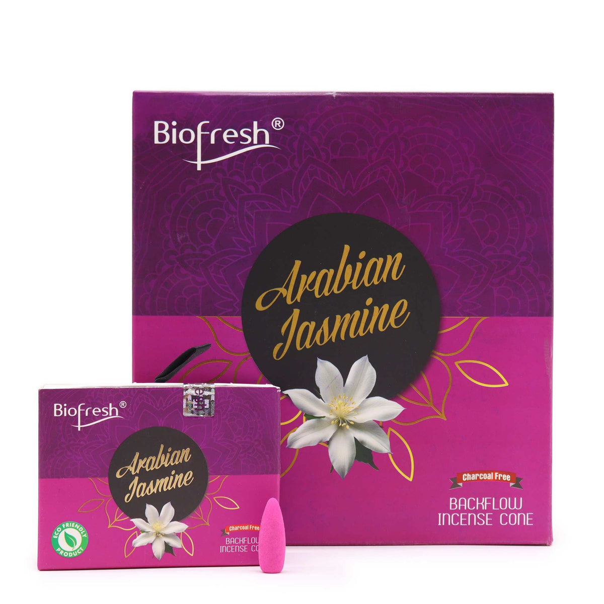 Biofresh Arabian Jasmine Backflow Incense Cones, 40 Pack