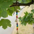 Brass OM Wind Chime with Chakra Beads, 53cm – view 5