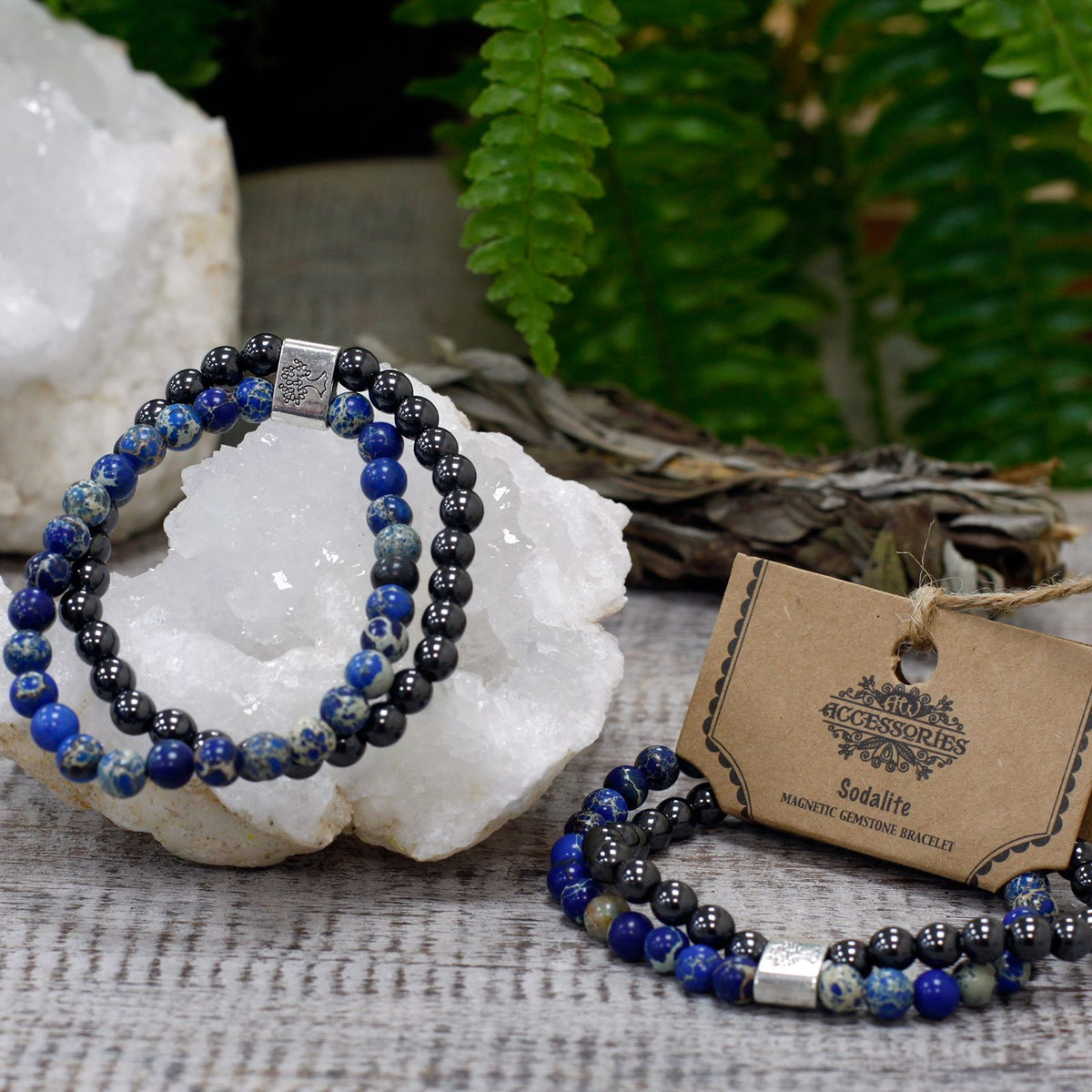 Magnetic Gemstone Bracelet - Sodalite – view 4