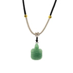 Jade Turtle Cord Necklace Pendant – view 3