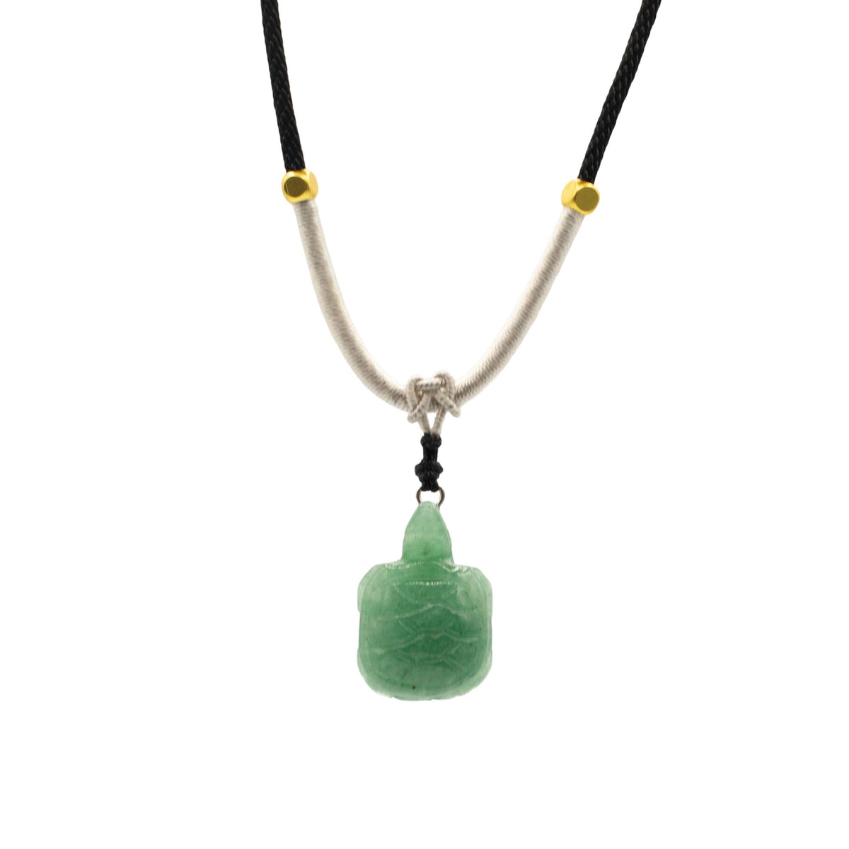 Jade Turtle Cord Necklace Pendant – view 3