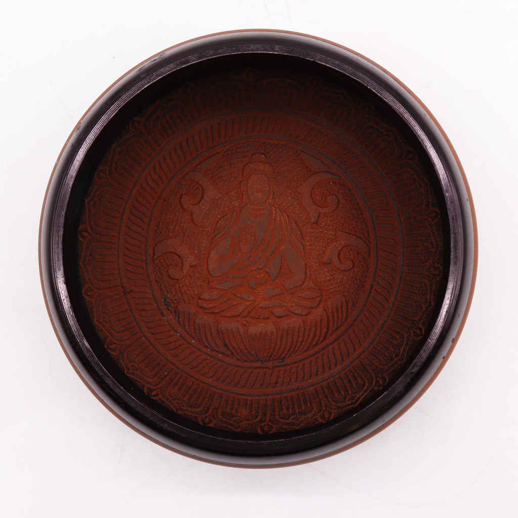 Earth Powder Singing Bowl - Clay Om Buddha (16cm) – view 2
