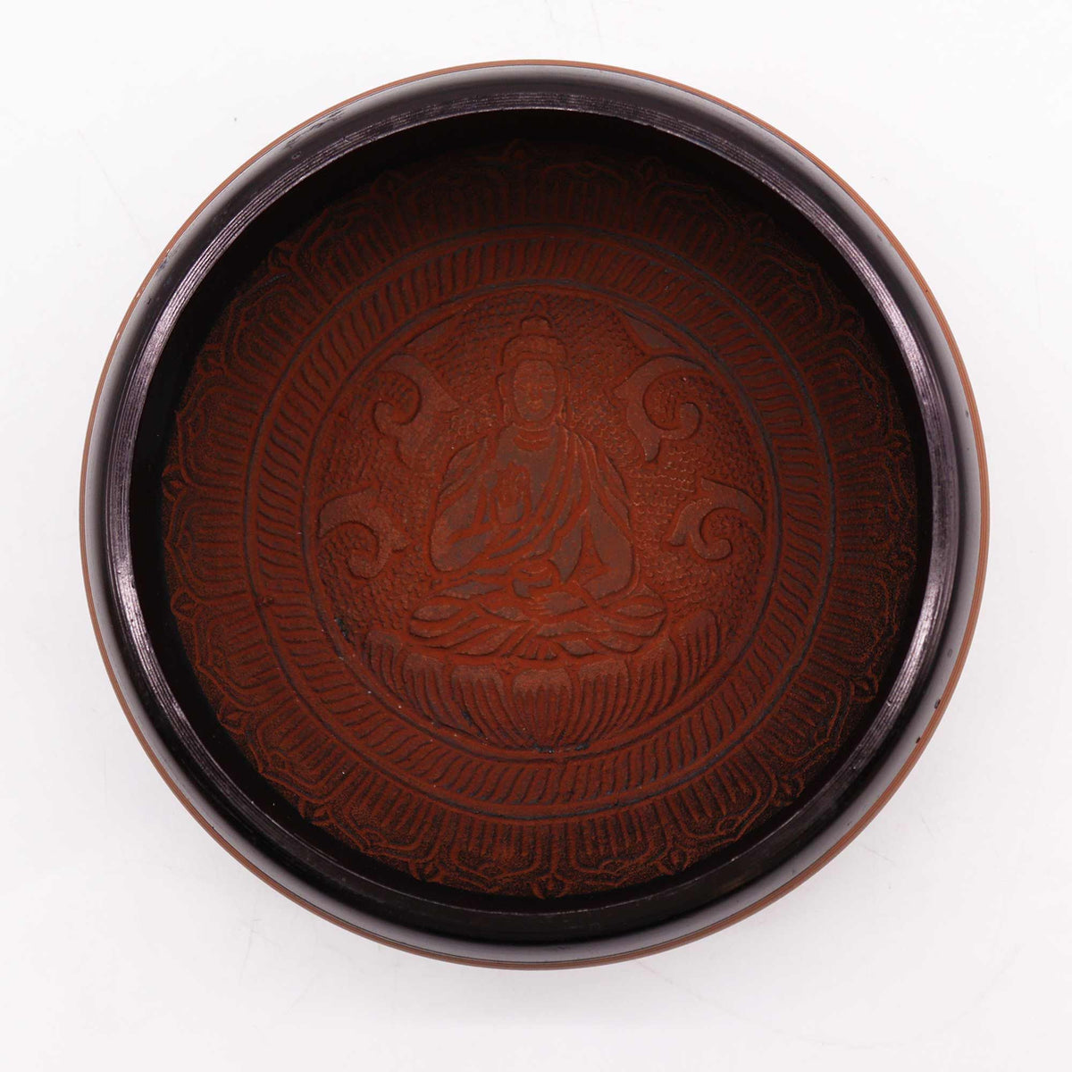 Earth Powder Singing Bowl - Clay Om Buddha (16cm) – view 2