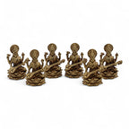 Brass Saraswati Miniature Statue - 34mm – view 7