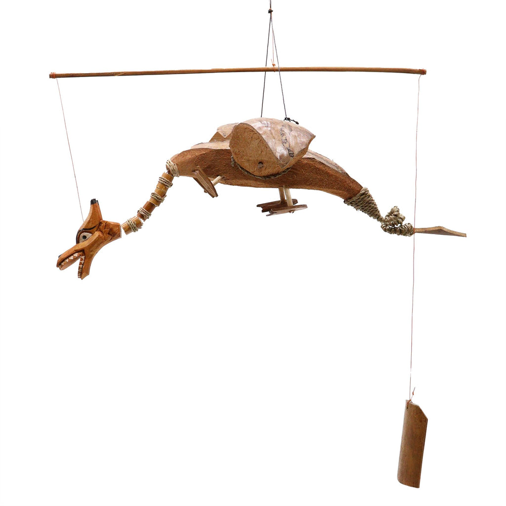 Natural Coconut Dragon Mobile - 37 cm