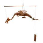 Natural Coconut Dragon Mobile - 37 cm