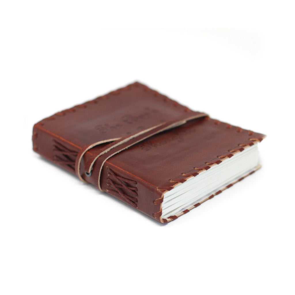 Leather Book of Thoughts Wrap Notebook – 12x15.5 cm – view 2