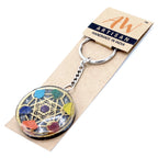 Orgonite Power Keyring - Round Seven Chakra – view 5