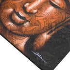 Buddha Painting, Copper Brocade Detail - 80 x 60cm – view 2
