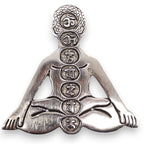 Polished Aluminium Seven Chakra Incense Holder 12cm – view 5