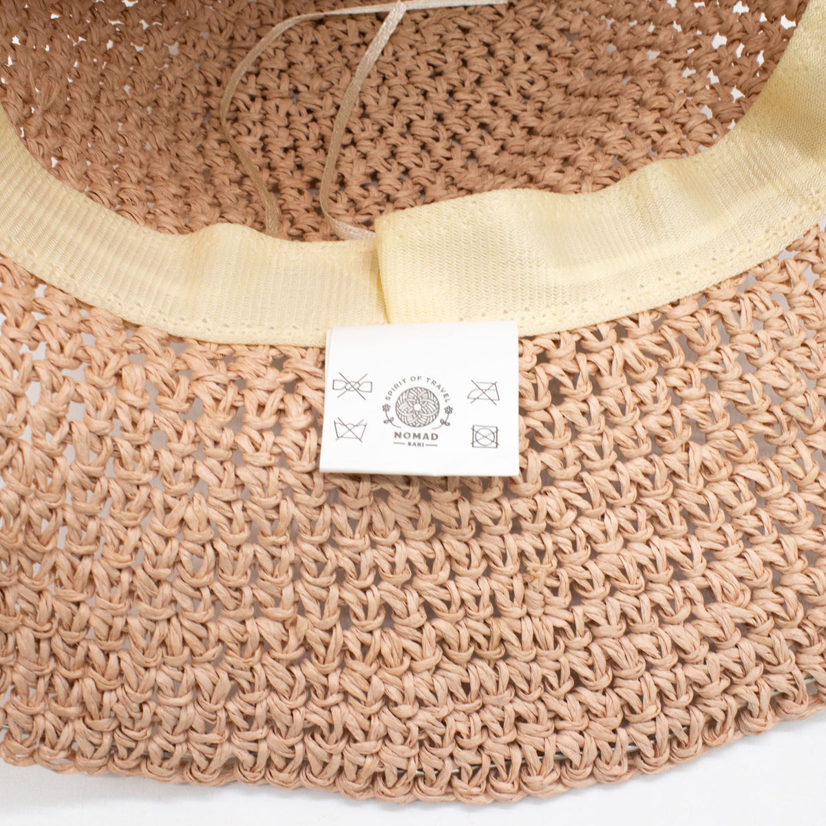 Nomad Sari Floppy Straw Sun Hat - Rose Blush – view 2