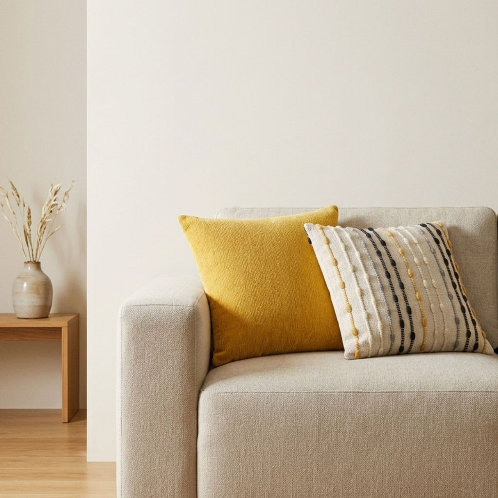 Marigold Loom Cushion Cover, 45x45cm – view 3