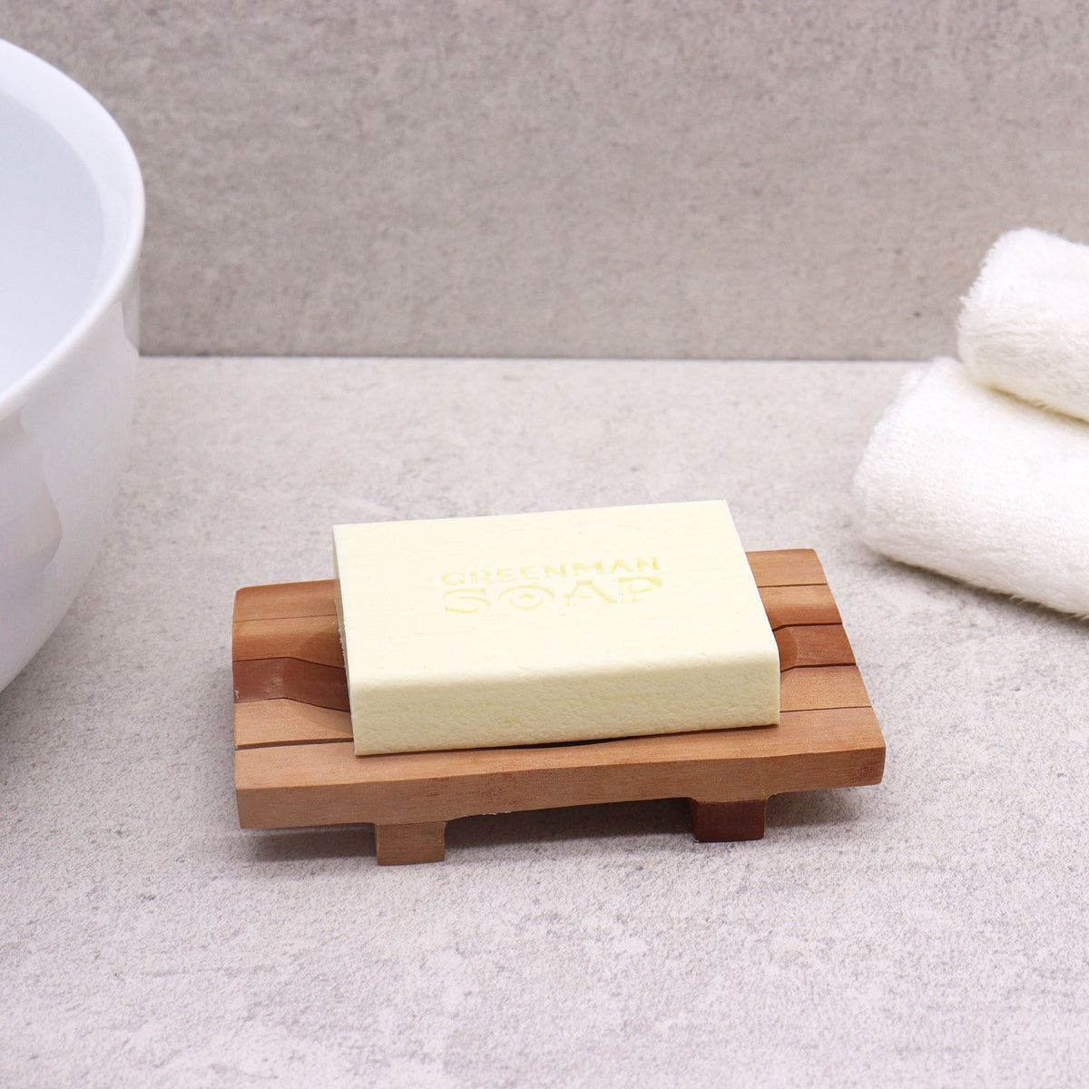 Mahogany-Style Soap Dish - Grid Drainer – view 2