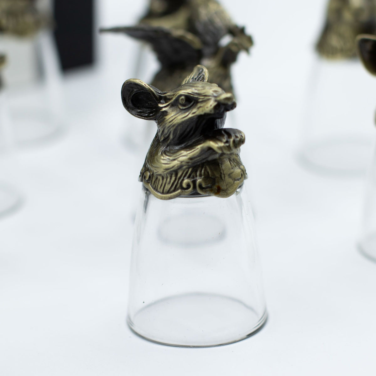 Chinese Zodiac Shot Glasses, Set of 12 - 25 ml