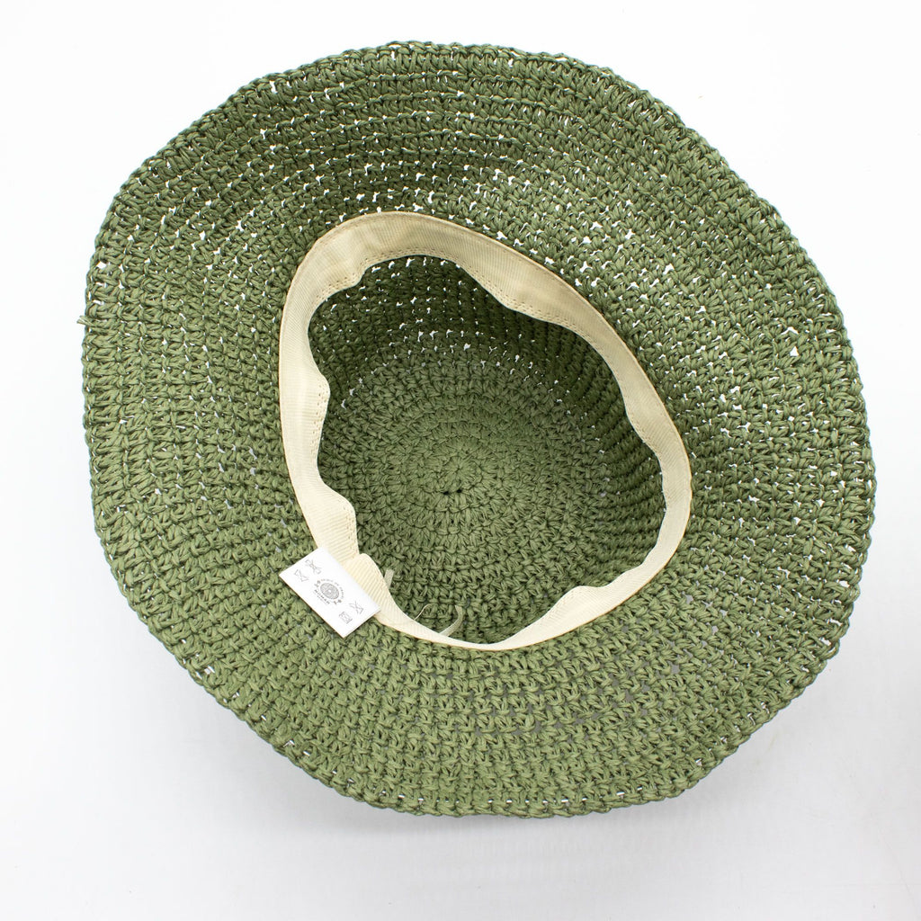 Nomad Sari Floppy Straw Sun Hat - Moss Green – view 3