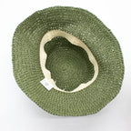Nomad Sari Floppy Straw Sun Hat - Moss Green – view 3