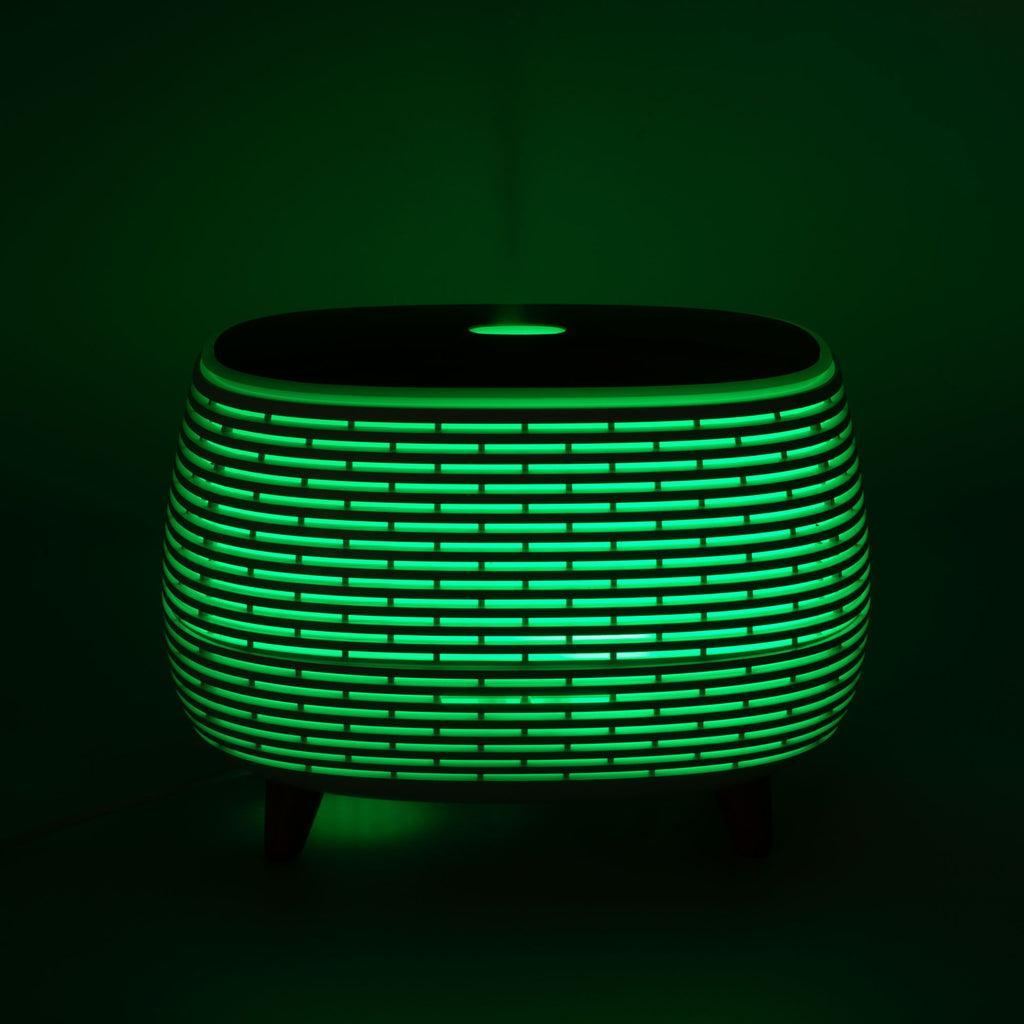 Futuristic Ribbed Aroma Diffuser with Colour-Changing Light – view 12