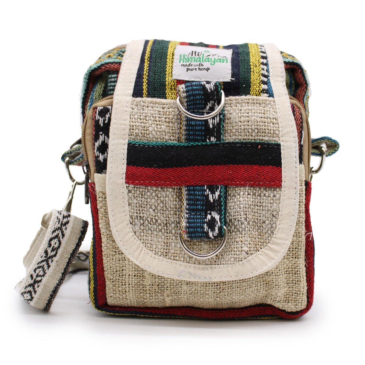 Body-Cross Natural Hemp & Jhari Travel Bag – view 4