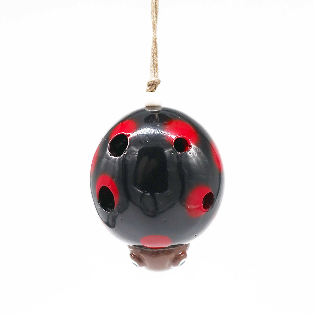 Ceramic Ocarina - Ladybird Design