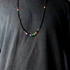 Chakra Lava Stone Necklace 42cm - Emotional Healing – view 2