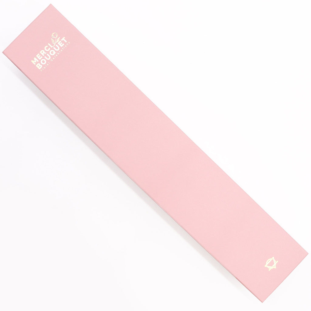 Extra Long Soap Flower Gift Box - Baby Blessings Pink – view 3
