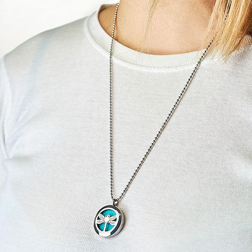 Aromatherapy Diffuser Necklace - Turtle 25mm – view 4
