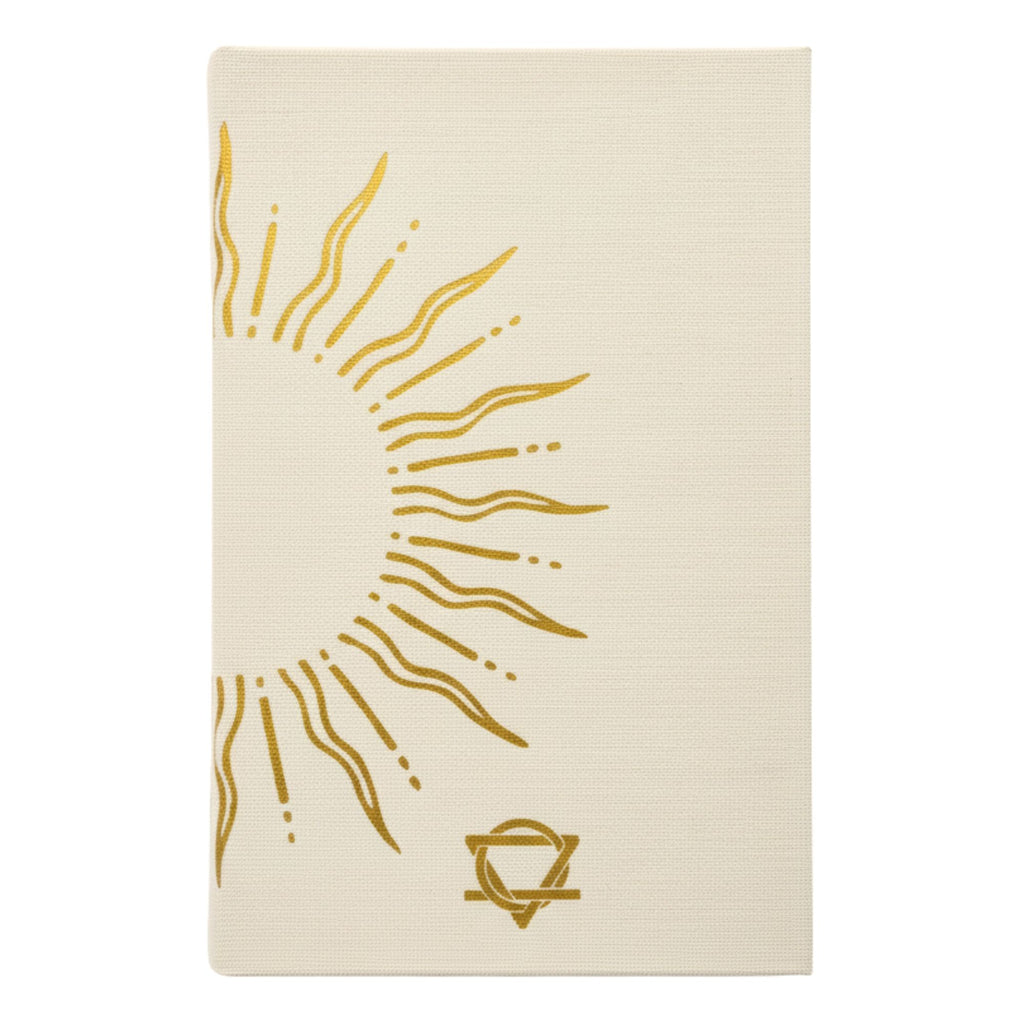 Ivory Gratitude Journal with Gold Lining, 120 Pages – view 2