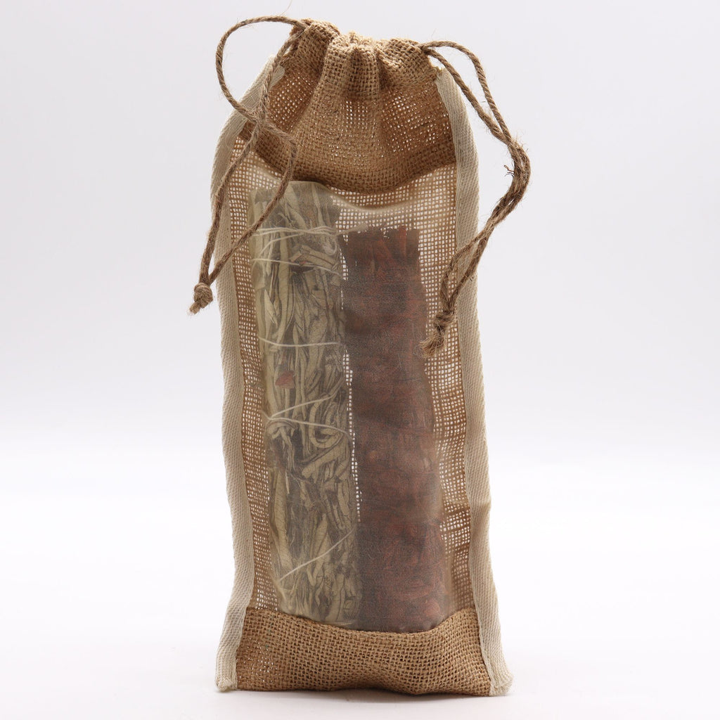 Long Washed Jute Pouch 35x15cm – view 4