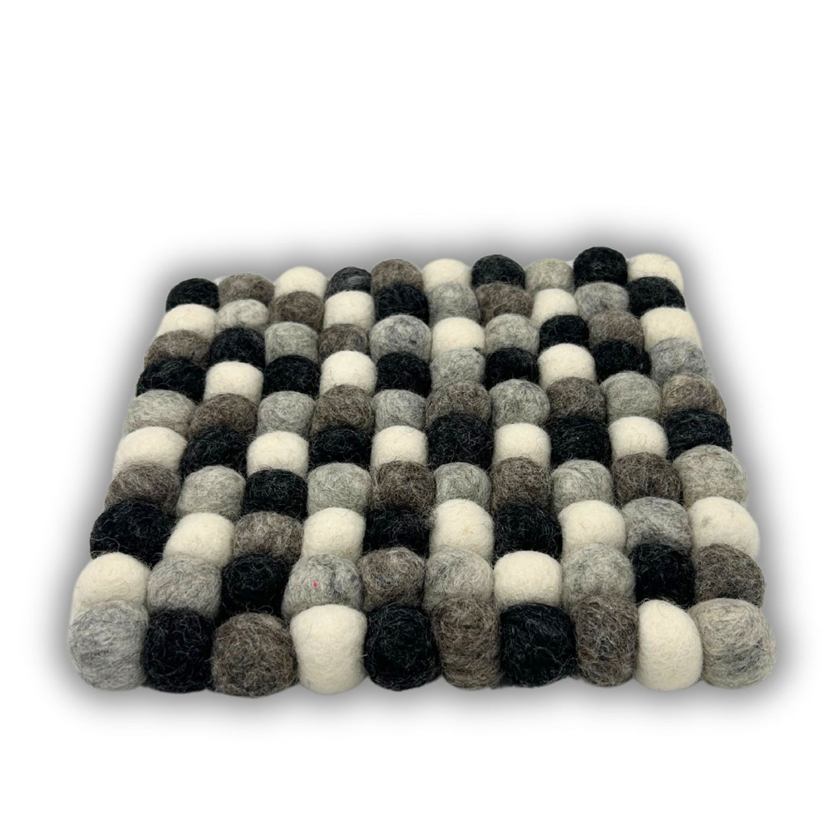 Square Felt Coasters 10cm Grey Tones Set of 4 – view 3