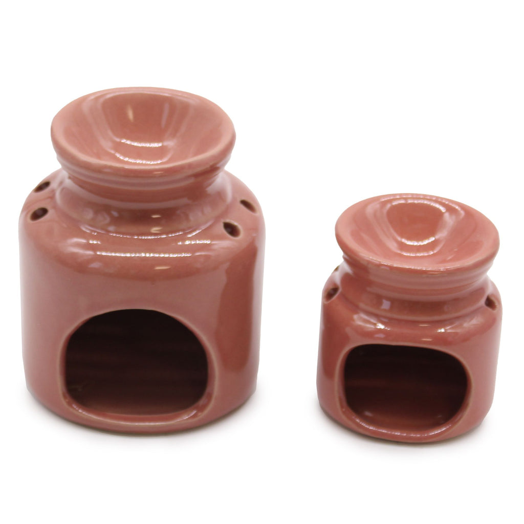 Large Ceramic Oil Burner - Lavender Finish – view 6