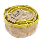 Set of 3 Natural Jute Baskets - Olive – view 2