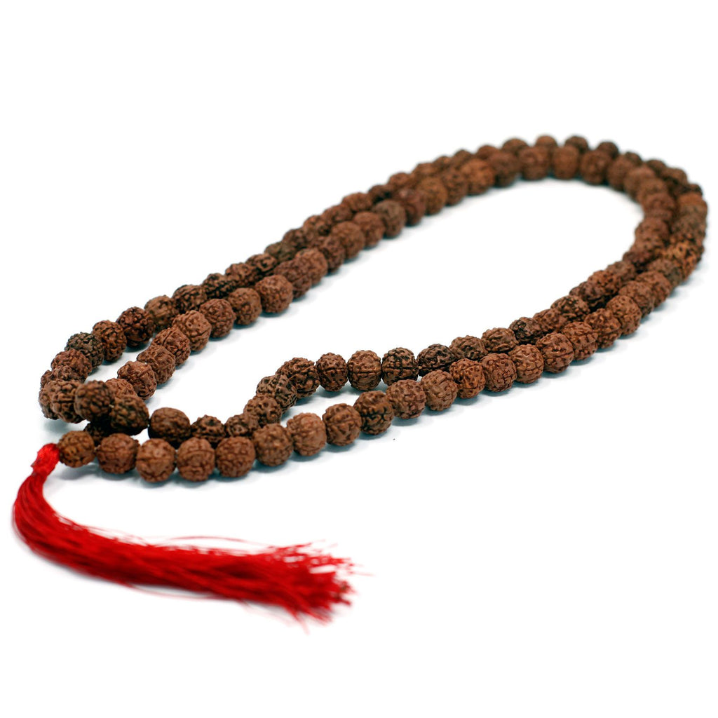 108 Bead Rudraksha Mala Necklace - Brown – view 2